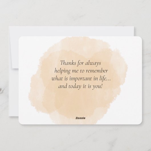 Liebe des Muttertags Feiertagskarte (Rückseite)