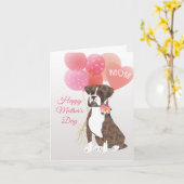 Liebe des Muttertags von Ihrem Boxerhund am Brindl Karte (Gelbe Blume)