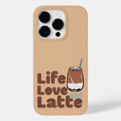 Liebe des niedlichen Lebens und Latte Case-Mate iPhone Hülle (Rückseite)