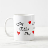 Liebe des Norweger-I Sie Norsk Jeg Elsker Kaffeetasse (Links)