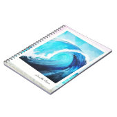 Liebe des Ocean Spiral Foto Notebook Notizblock (Linke Seite)