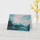 Liebe des Ozeans - Grußkarte Karte (Gelbe Blume)