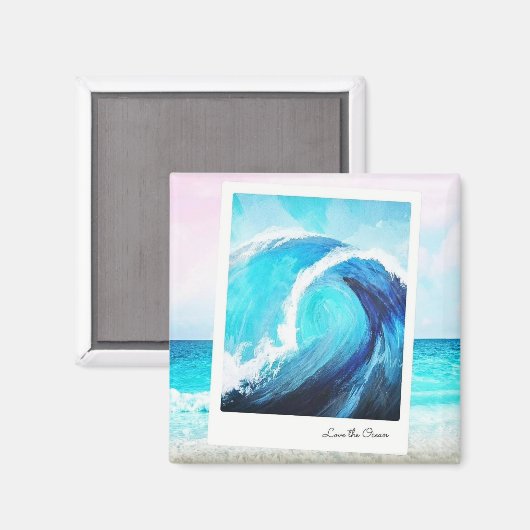 Liebe des Ozeans Magnet (Vorderseite/Rückseite)