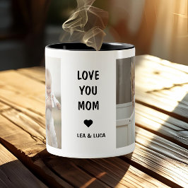 Liebe des personalisierten Muttertags Mama Zweifarbige Tasse