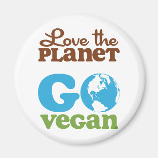 Liebe des Planeten Vegan Magnet