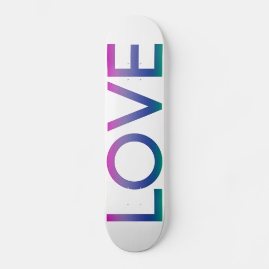 Liebe des Regenbogens Skateboard (Vorderseite)