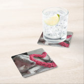 Liebe des Regens - Weimaraner Dog Paper Untersetze Rechteckiger Pappuntersetzer (Vor Ort)