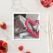 Liebe des Regens - Weimaraner Hund Napkins Serviette (Beispiel)