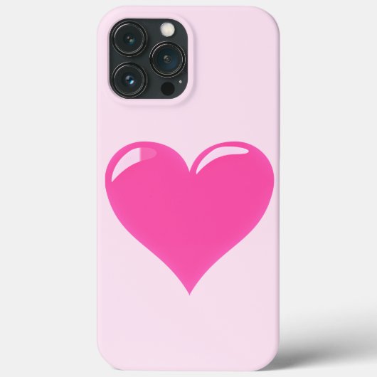 Liebe des rosa Herzens Case-Mate iPhone Hülle (Rückseite)