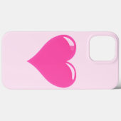 Liebe des rosa Herzens Case-Mate iPhone Hülle (Rückseite (Horizontal))