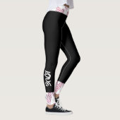 Liebe des rosa Herzens Frauen Leggings (Rechts)