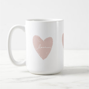 Liebe des rosa Herzens Kaffeetasse