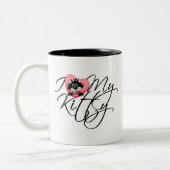 Liebe des Rosa-I mein Kitty Zweifarbige Tasse (Links)