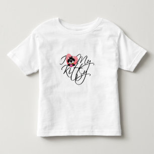 Liebe des Rosa-I meine Kitty-T-Shirts und Kleinkind T-shirt