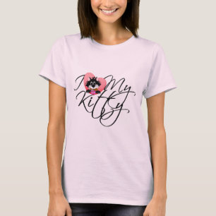 Liebe des Rosa-I meine Kitty-T-Shirts und T-Shirt