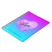 Liebe des rosa und blauen Wassers Notizblock (Linke Seite)