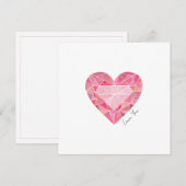 Liebe des rosa Wasserfarbenherzes (Vorne/Hinten)