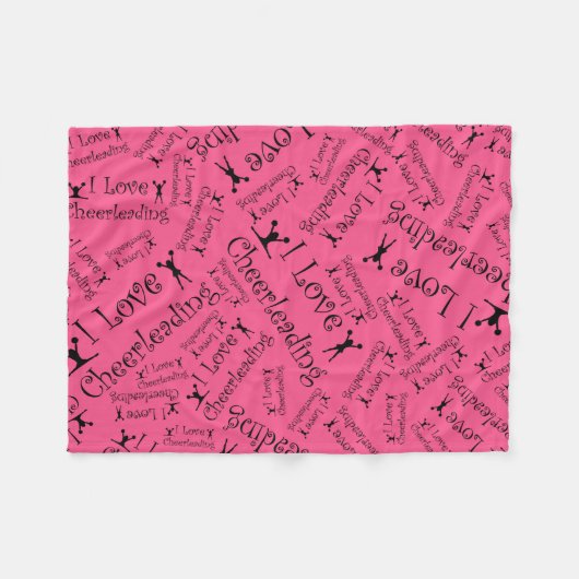 Liebe des Rosas I cheerleading Fleecedecke (Vorderseite (Horizontal))