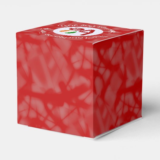 Liebe des Rotbuchstaben der irischen Flagge Valent Geschenkschachtel (Rückseite)