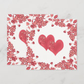 Liebe des roten Herzens Valentinstag (Vorne/Hinten)