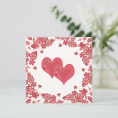 Liebe des roten Herzens Valentinstag (Stehend Vorderseite)