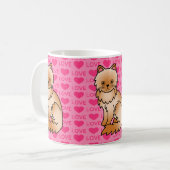 Liebe des Roten Persischen Katzes Kaffeetasse (Vorderseite Links)