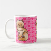 Liebe des Roten Persischen Katzes Kaffeetasse (Links)
