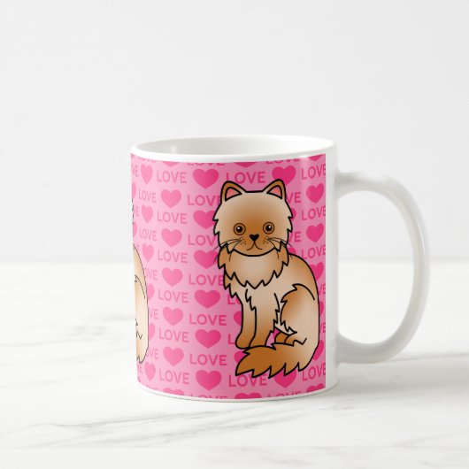Liebe des Roten Persischen Katzes Kaffeetasse (Rechts)