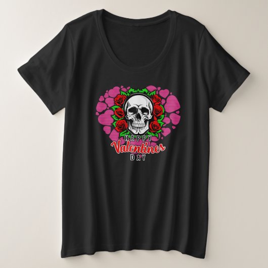Liebe des Schädels - Frauen-Plus-T - Shirt (Design vorne)