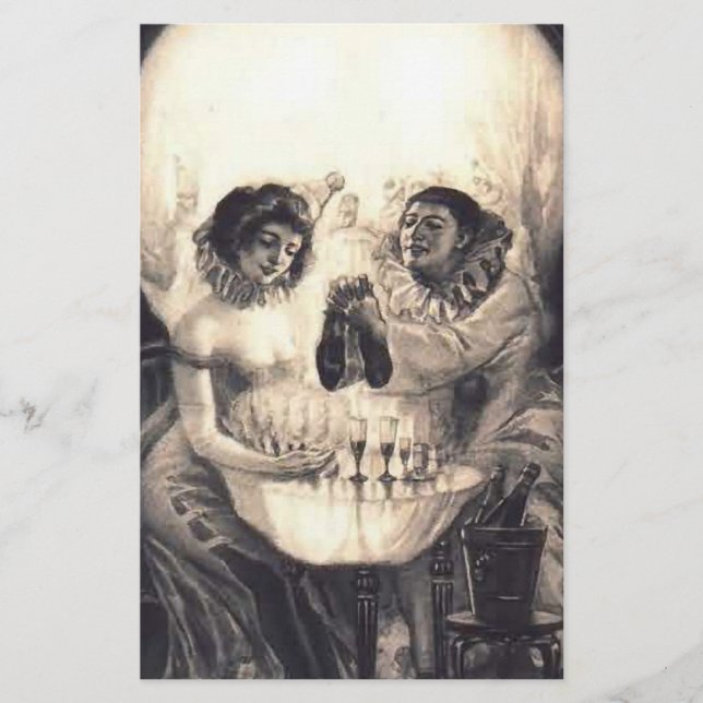 Liebe des Schädels Retro optische Illusion (Vorderseite)