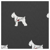 Liebe des Schnauzer-(riesiger Schnauzer) Stoff (Nahaufnahme)