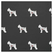 Liebe des Schnauzer-(riesiger Schnauzer) Stoff (Muster)
