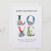 Liebe des schönen Valentinstag Feiertagskarte (Vorne/Hinten)