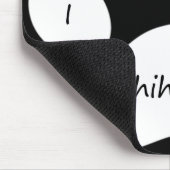 Liebe des Schwarz-I meine Chihuahua-Mausunterlage Mousepad (Ecke)