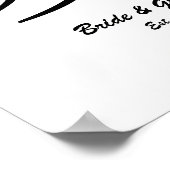 Liebe des Schwarzen Kanjis Symbol Hochzeitsszenari Poster (Ecke)