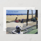 Liebe des Strandes Postkarte (Vorne/Hinten)