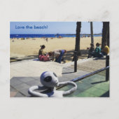 Liebe des Strandes Postkarte (Vorderseite)
