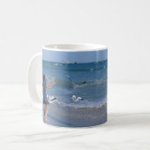 Liebe des Strandes und des Meeres Moderne Tasse de (Vorderseite Links)