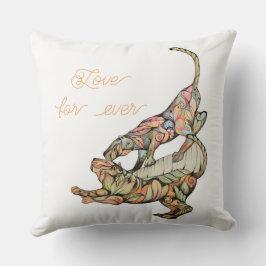 Liebe des Tanzes für Throw Kissen