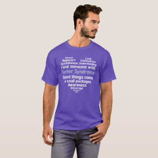Liebe des Turner-Syndrom-Bewusstseins-I jemand mit T-Shirt