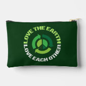 Liebe des Umweltbewusstseins der Erde Zubehörtasche (Rückseite)