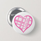 Liebe des Valentine-I Sie Herz Button (Vorne & Hinten)