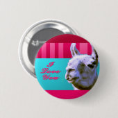 Liebe des Valentinelamas I sind Sie rosarote Button (Vorne & Hinten)