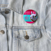 Liebe des Valentinelamas I sind Sie rosarote Button (Beispiel)