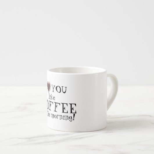 Liebe des Valentines Tagesmögen Sie Espressotasse (Vorderseite Rechts)