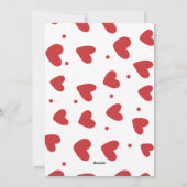 Liebe des Valentinstags Feiertagskarte (Rückseite)