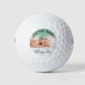 Liebe des Vaters, Daddy Custom Foto Golfball (Vorderseite)