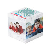 Liebe des Vaters Foto Collage 4 Bilder Würfel (Vorderseite Schrägansicht)