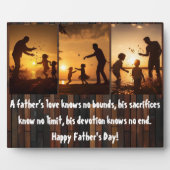 Liebe des Vaters Fotoplatte (Vorderseite)