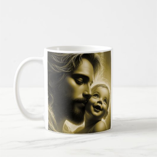 Liebe des Vaters, für immer geerbt Kaffeetasse (Links)